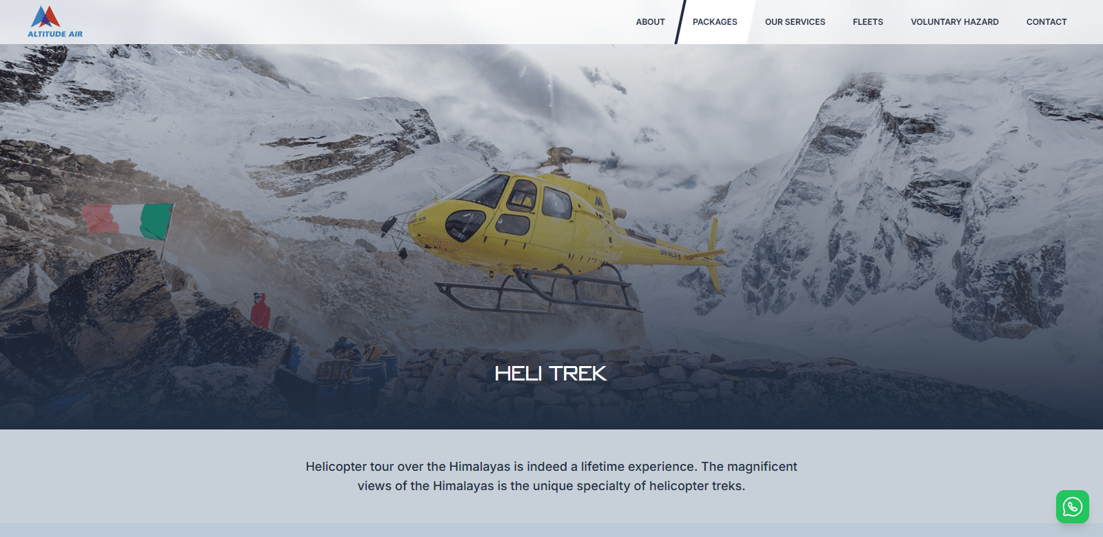 Altitude Air Website screenshot 3