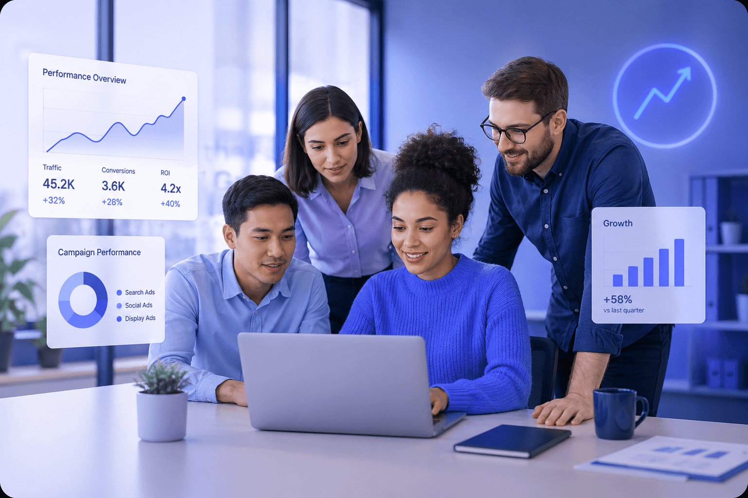 Evoqed team collaborating